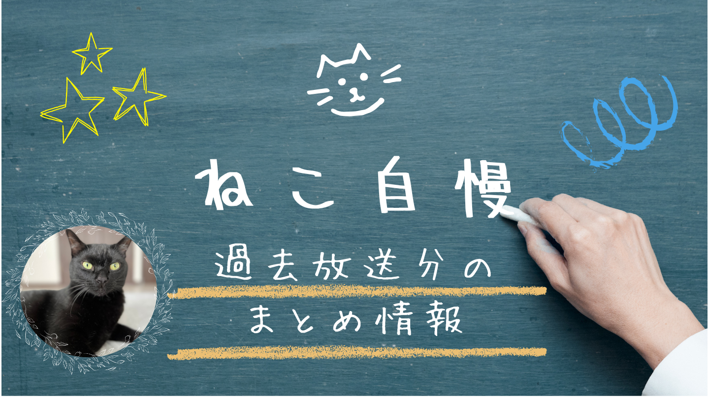 BS-TBS「ねこ自慢」過去放送分のまとめ情報